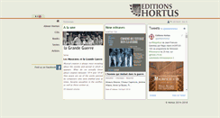 Desktop Screenshot of editionshortus.com
