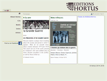 Tablet Screenshot of editionshortus.com